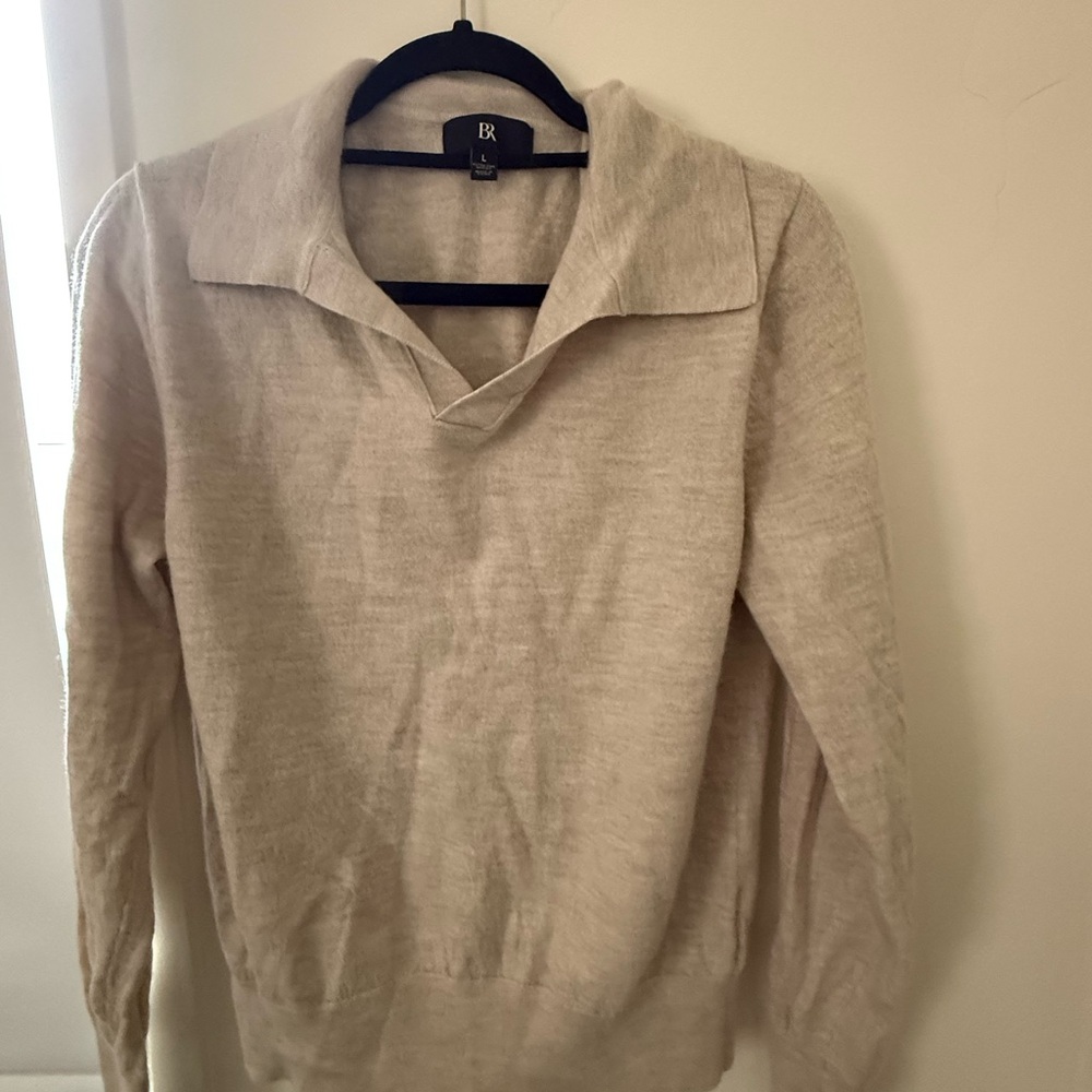 Banana Republic Men’s Cream Sweater